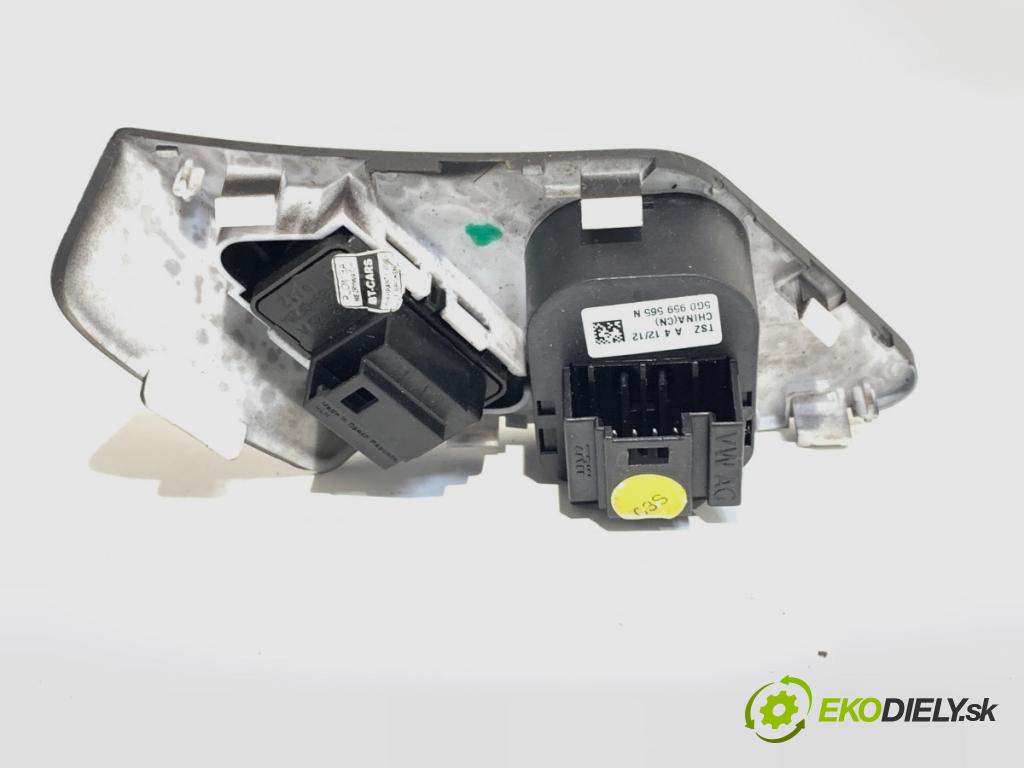 VW GOLF VII Kombi 2016 81 kW 1.6 TDI 1598 Prepínač nastavenia spätných zrkadiel 5G0959565N (Prepínacie páčky pod volantom)