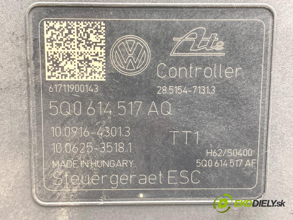 SKODA OCTAVIA III Combi (5E5, 5E6) 2012 - 2022    1.6 TDI 81 kW [110 KM] olej napędowy 2013 - 2022  Pumpa ABS 5Q0614517AQ (Pumpa ABS)