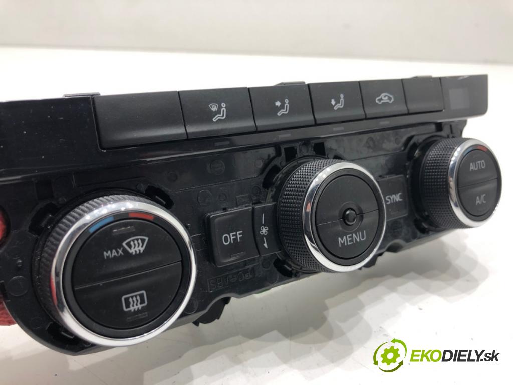 SKODA OCTAVIA III Combi (5E5, 5E6) 2012 - 2022    1.6 TDI 81 kW [110 KM] olej napędowy 2013 - 2022  Panel ovládania kúrenia 5E0907044AB (Prepínacie páčky pod volantom)