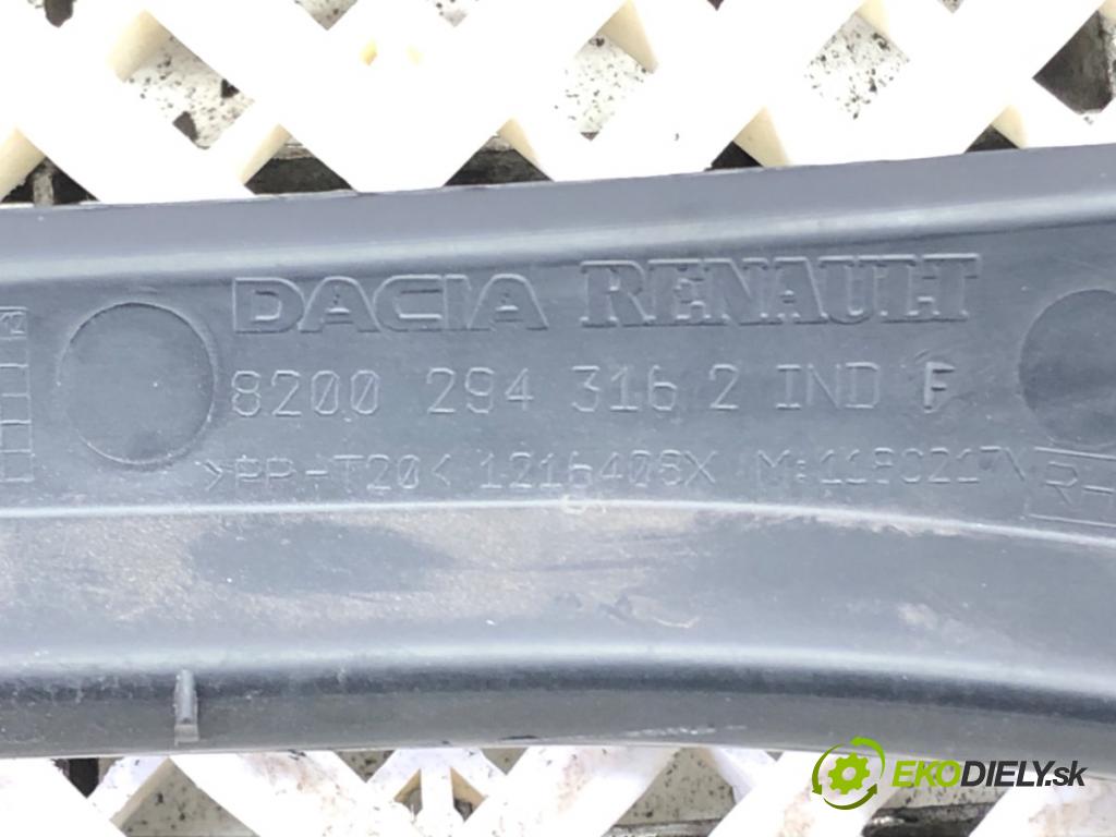 DACIA DUSTER (HS_) 2010 - 2018    1.6 SCe 115 4x4 84 kW [115 KM] benzyna 2015 - 2018  Torpédo, plast pod čelné okno 82002943162 (Torpédo (plast pod čelným sklom))