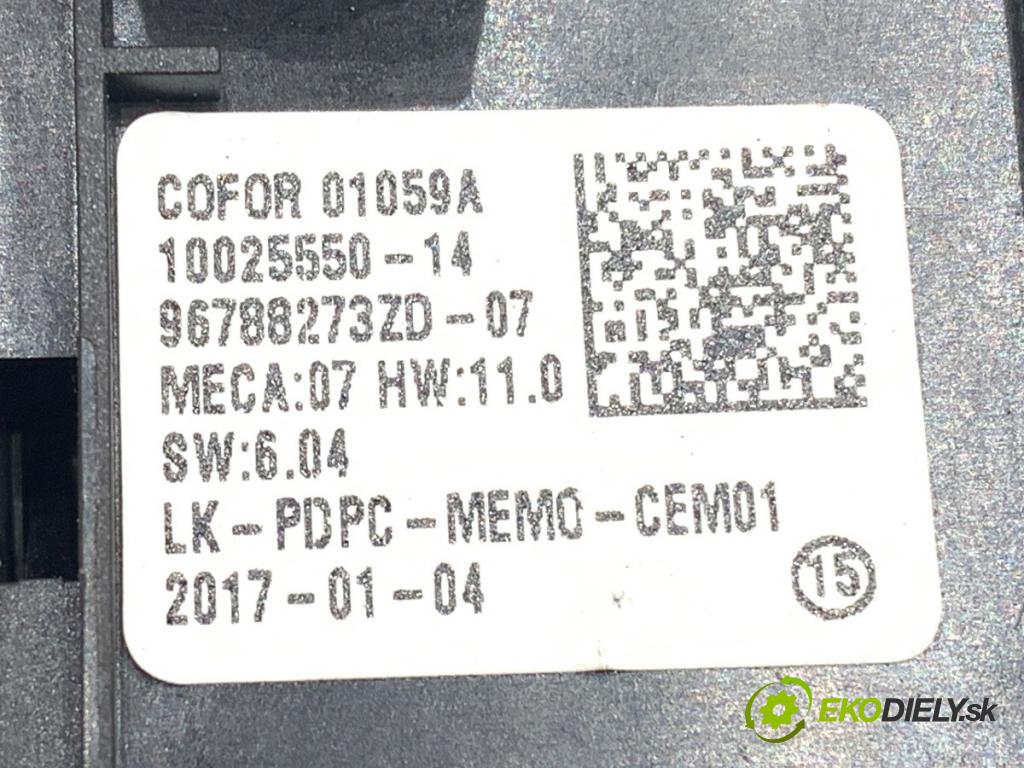 CITROEN C4 PICASSO II 2013 - 2022    1.2 THP 130 96 kW [130 KM] benzyna 2014 - 2022  Prepínač okien 96788273ZD (Prepínacie páčky pod volantom)
