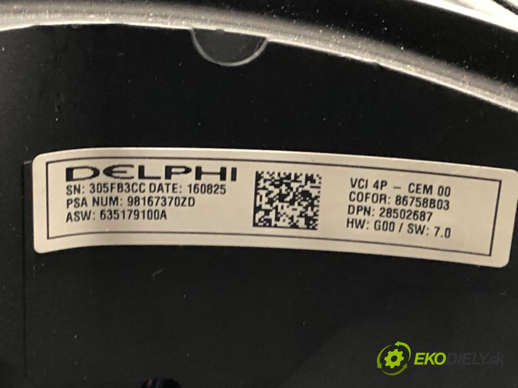 CITROEN C4 PICASSO II 2013 - 2022    1.2 THP 130 96 kW [130 KM] benzyna 2014 - 2022  Volant 98167370ZD (Volant)