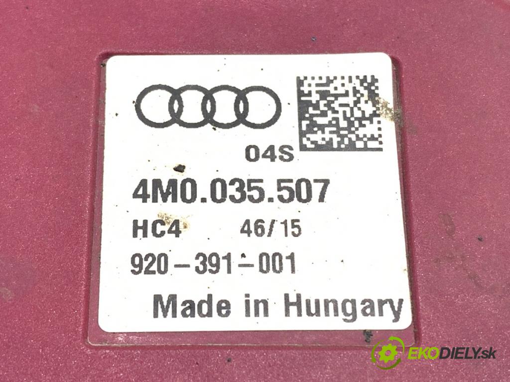 AUDI A6 C7 (4G2, 4GC) 2010 - 2018    2.0 TFSI quattro 185 kW [252 KM] benzyna 2014 - 2018  zesilovač Antenní: 4M0035507 (Zesilovače)