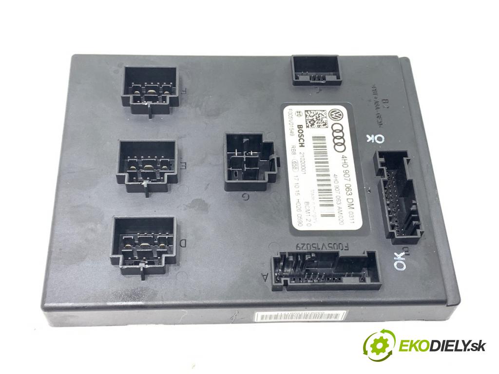 AUDI A6 C7 (4G2, 4GC) 2010 - 2018    2.0 TFSI quattro 185 kW [252 KM] benzyna 2014 - 2018  Modul BORDNETZ 4H0907063DM (Riadiaca jednotka ostatné)