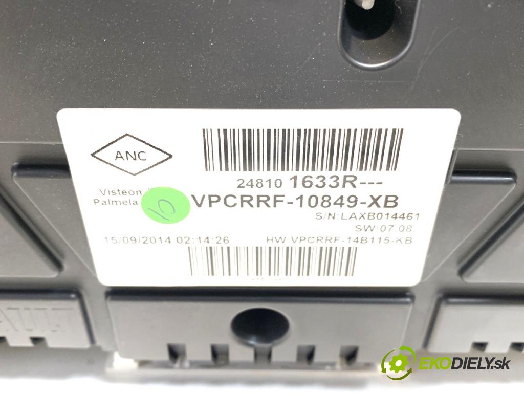 RENAULT CLIO IV Kombi 2014 66 kW 1.5 dCi 90 (KHN3, KHN4) 1461 Prístrojovka 248101633R (Prístrojová doska, displej)