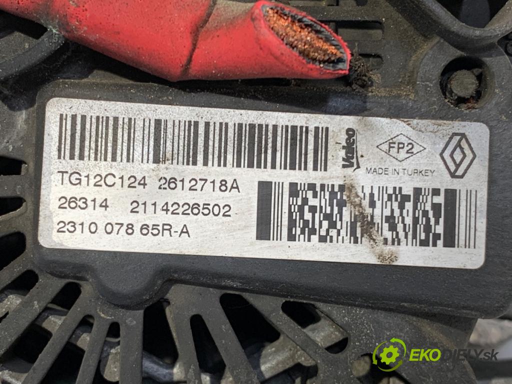 RENAULT CLIO IV Kombi 2014 66 kW 1.5 dCi 90 (KHN3, KHN4) 1461 Alternátor 231007865R (Alternátor)
