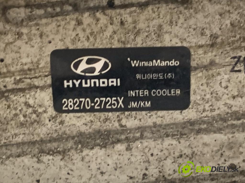HYUNDAI TUCSON (JM) 2004 - 2022    2.0 CRDi 83 kW [113 KM] olej napędowy 2004 - 2010  intercooler 28270-2725X (Chladiče nasávaného vzduchu (intercoolery))