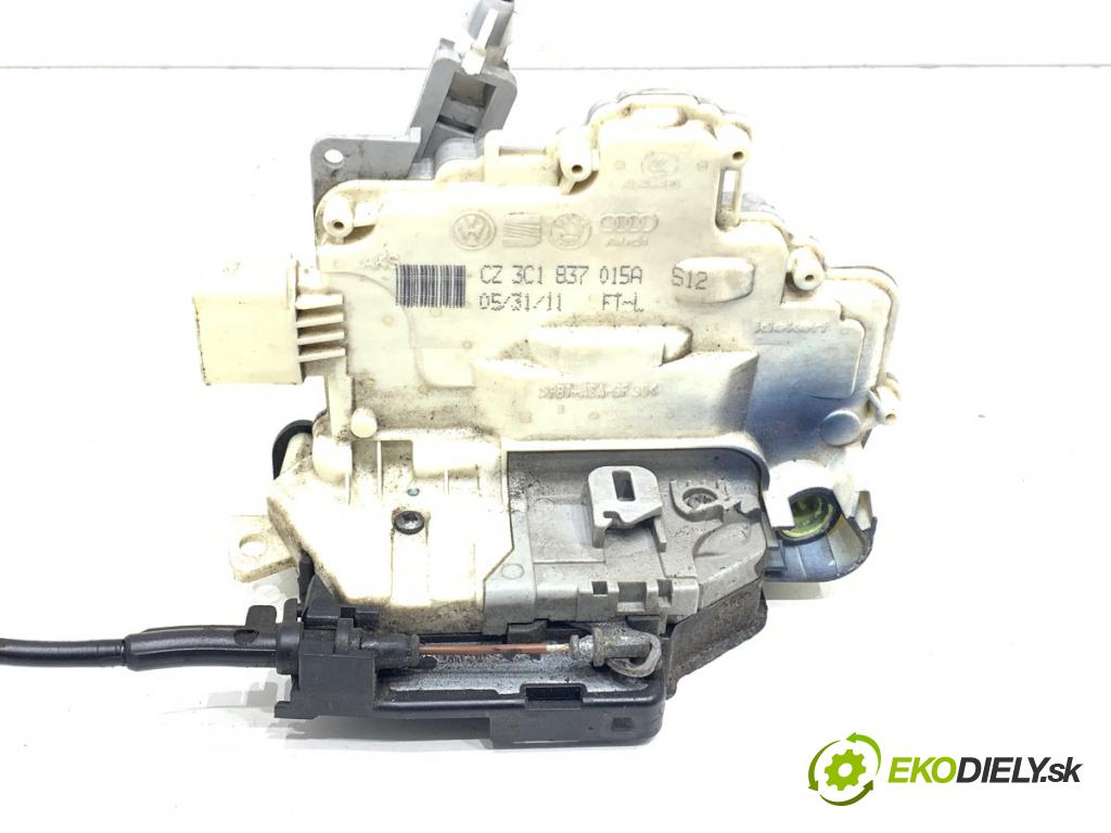 VW PASSAT B7 Variant (365) 2010 - 2015    2.0 TDI 125 kW [170 KM] olej napędowy 2010 - 2014  zámok dveře levý přední část 3C1837015A