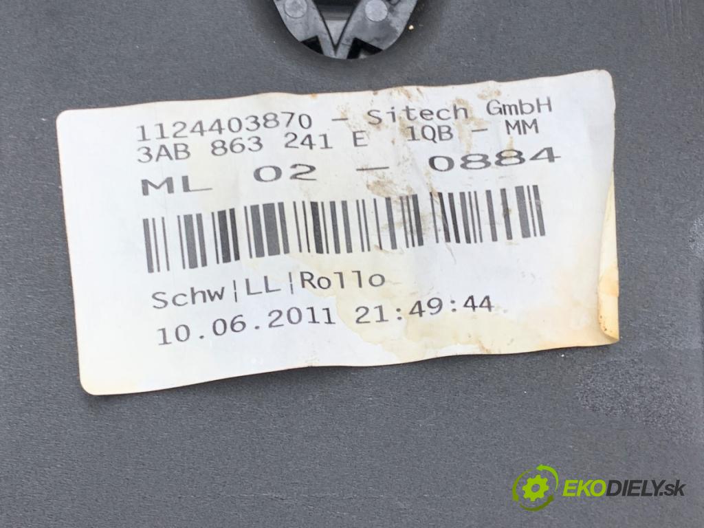 VW PASSAT B7 Variant (365) 2010 - 2015    2.0 TDI 125 kW [170 KM] olej napędowy 2010 - 2014  Tunel stredový  (Stredový tunel / panel)