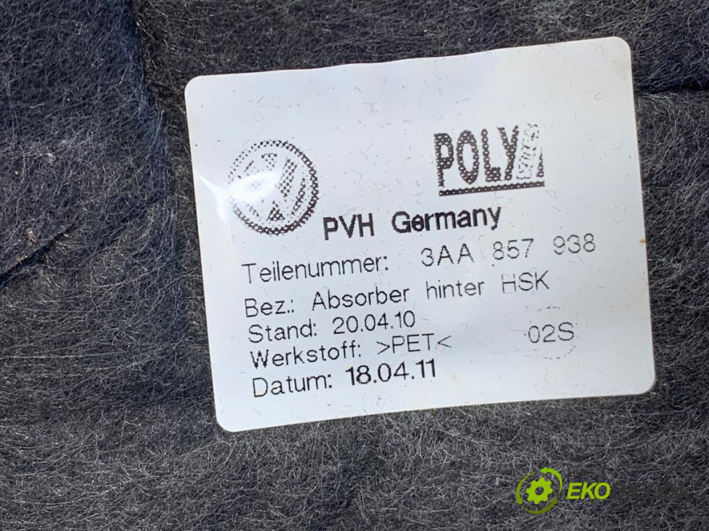 VW PASSAT B7 Variant (365) 2010 - 2015    2.0 TDI 125 kW [170 KM] olej napędowy 2010 - 2014  Priehradka, kastlík spolujazdca  (Priehradka, kastlík)