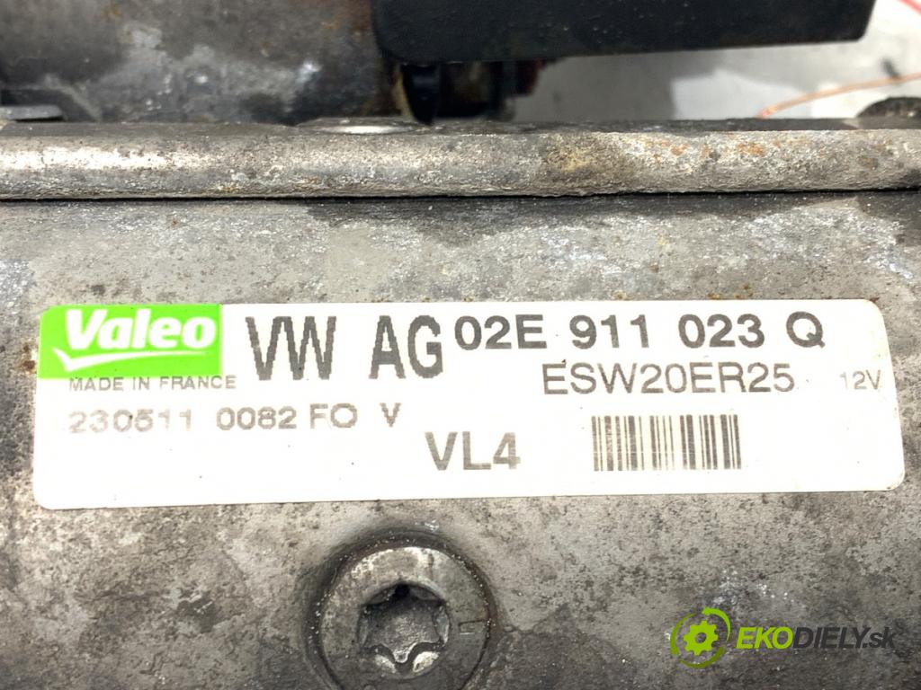 VW PASSAT B7 Variant (365) 2010 - 2015    2.0 TDI 125 kW [170 KM] olej napędowy 2010 - 2014  Štartér 02E911023Q (Štartér)