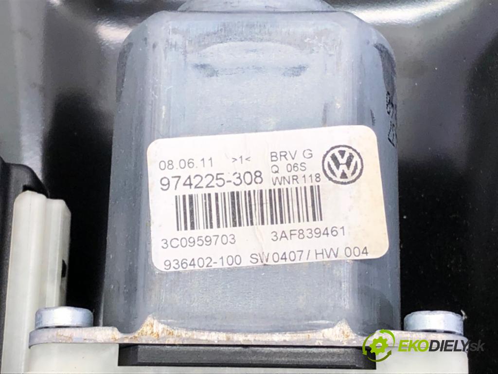 VW PASSAT B7 Variant (365) 2010 - 2015    2.0 TDI 125 kW [170 KM] olej napędowy 2010 - 2014  mechanismus okna levý zadní část 3C0959703