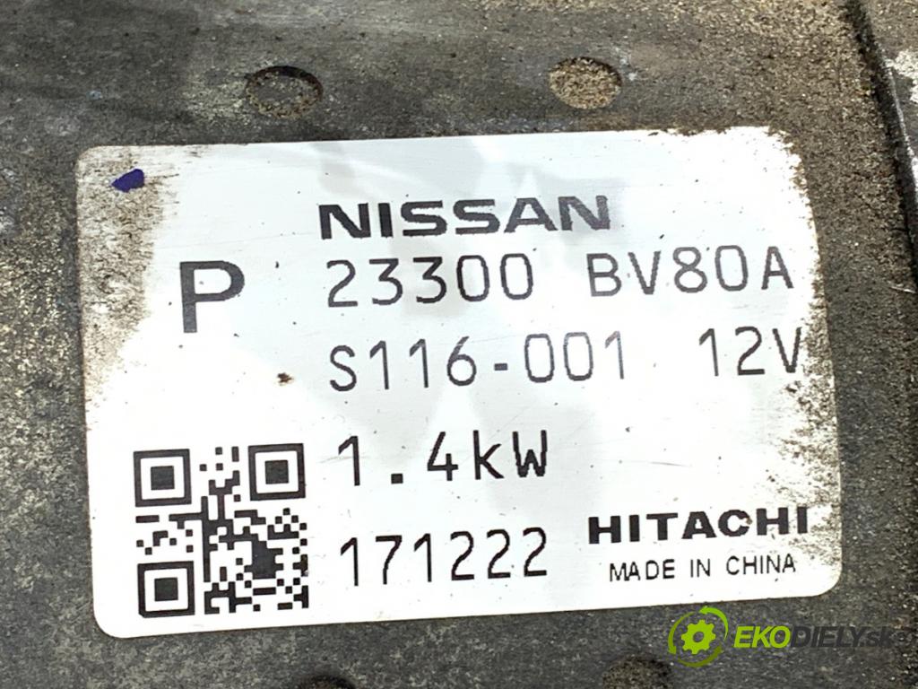 NISSAN X-TRAIL III (T32_, T32R, T32RR) 2013 - 2022    1.6 DIG-T (T32) 120 kW [163 KM] benzyna 2015 - 2022  Štartér 23300BV80A (Štartér)
