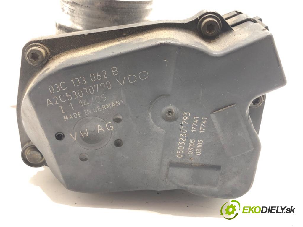 SEAT IBIZA III (6L1) 2002 - 2009    1.4 16V 55 kW [75 KM] benzyna 2002 - 2007  Škrtiaca klapka 03C133062B (Škrtiaca klapka)