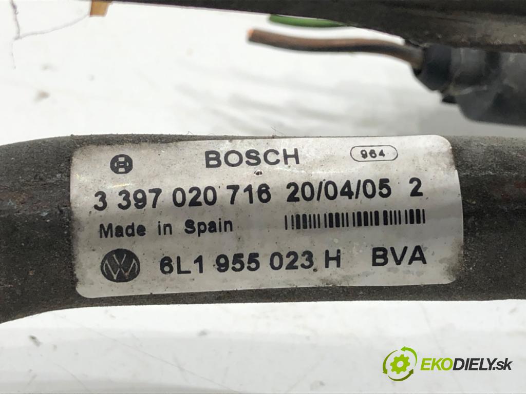 SEAT IBIZA III (6L1) 2002 - 2009    1.4 16V 55 kW [75 KM] benzyna 2002 - 2007  Mechanizmus stieračov predný 6L1955023H 3397020716 (Motorček stieračov predný)