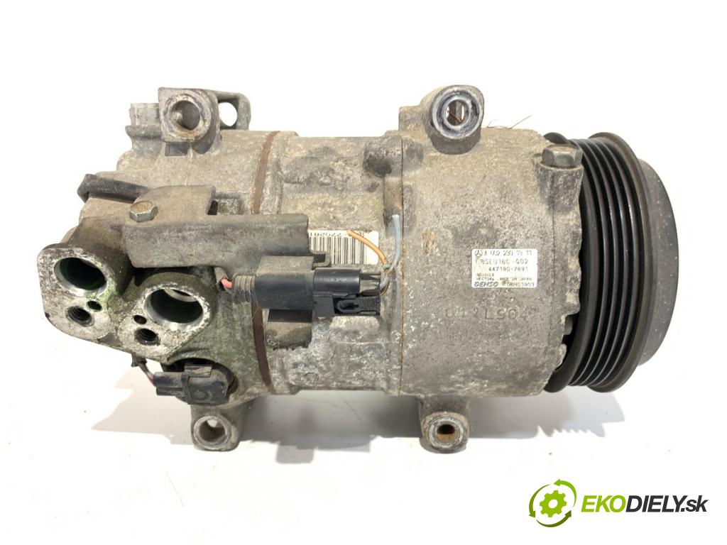 MERCEDES-BENZ W169 liftback 2007 70 kW A 150 (169.031, 169.331) 1498 kompresor klimatizace A0022301311 (Kompresory)
