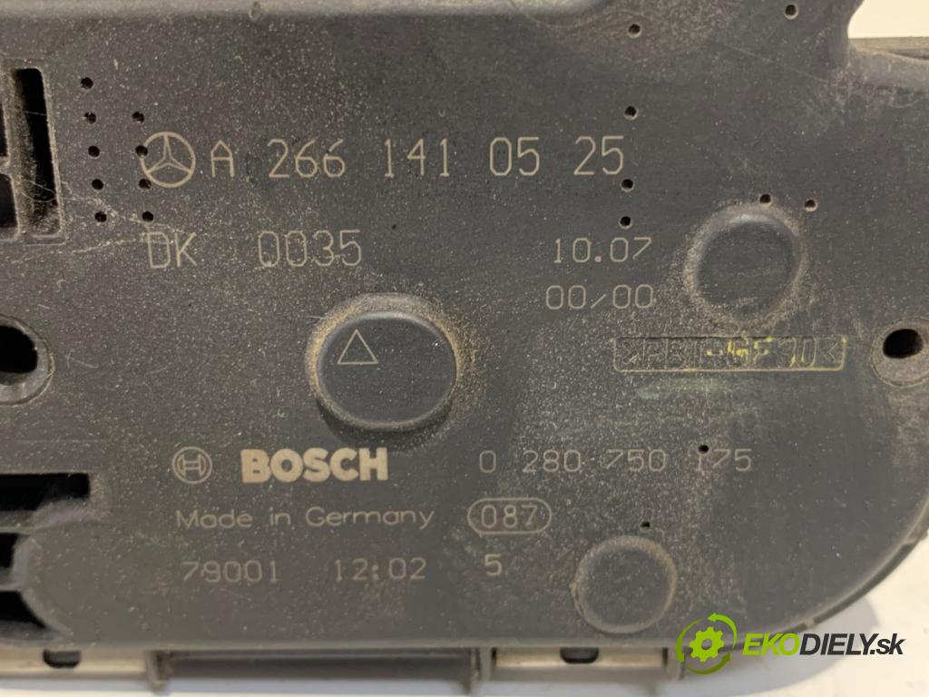 MERCEDES-BENZ W169 liftback 2007 70 kW A 150 (169.031, 169.331) 1498 Škrtiaca klapka 2661410525 0280750125 (Škrtiaca klapka)