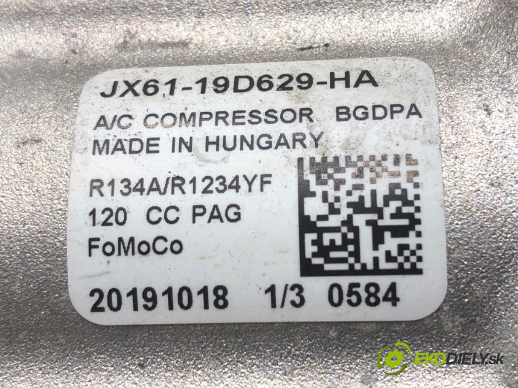 FORD FOCUS IV (HN) 2018 - 2022    1.0 EcoBoost 92 kW [125 KM] benzyna 2018 - 2022  Kompresor klimatizácie JX61-19D629-HA (Kompresor klimatizácie)