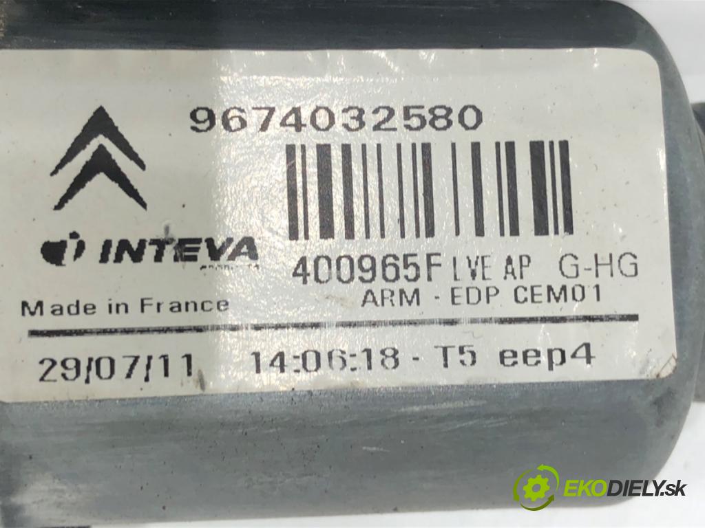 CITROEN C4 PICASSO I nadwozie wielkoprzestrzenne (MPV) (UD_) 2006 - 2015    2.0 HDi 165 120 kW [163 KM] olej napędowy 2010 - 2013  mechanismus okna levý přední část 9674032580