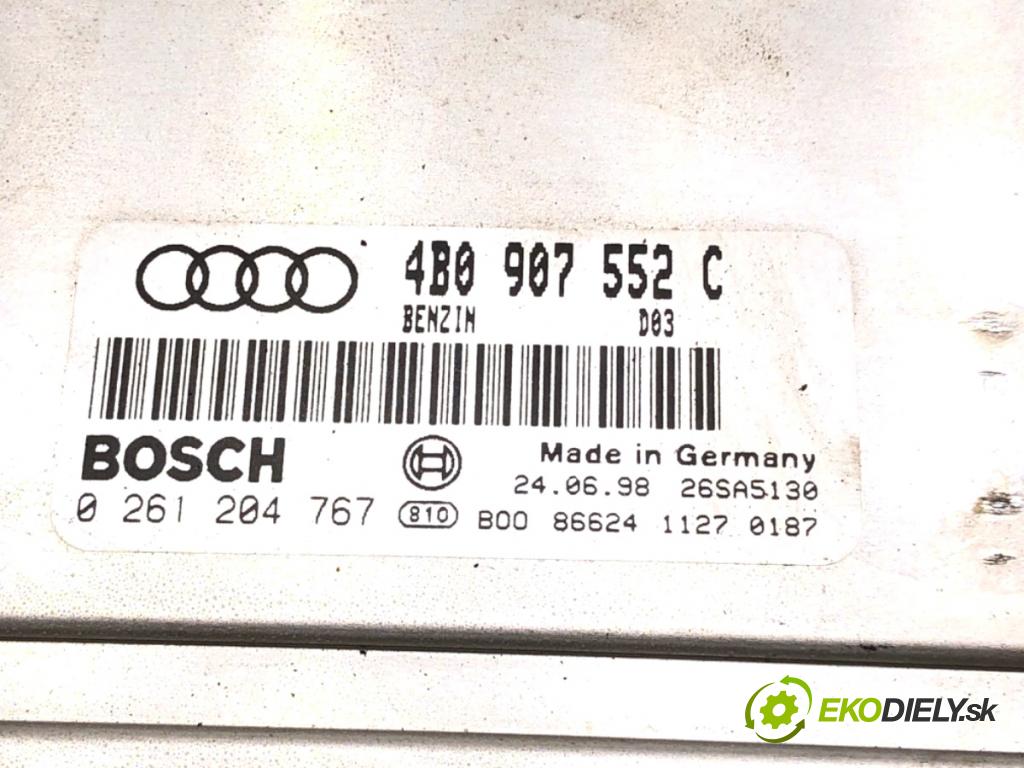 AUDI A6 C5 sedan 1998 121 kW 2.4 2393 riadiaca jednotka Motor 4B0907552C (Riadiaca jednotka)
