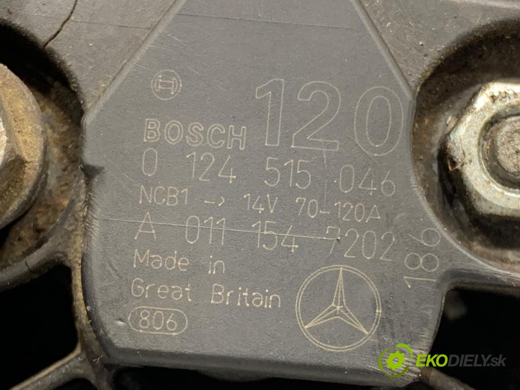 MERCEDES-BENZ W203 sedan 2001 120 kW C 200 Kompressor (203.045) 1998 Alternátor A0111547202 (Alternátor)