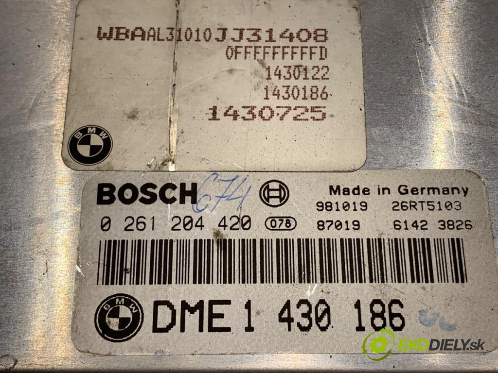 BMW E46 sedan 1998 87 kW 318 i 1895 riadiaca jednotka Motor 1430725 0261204420 (Riadiaca jednotka)