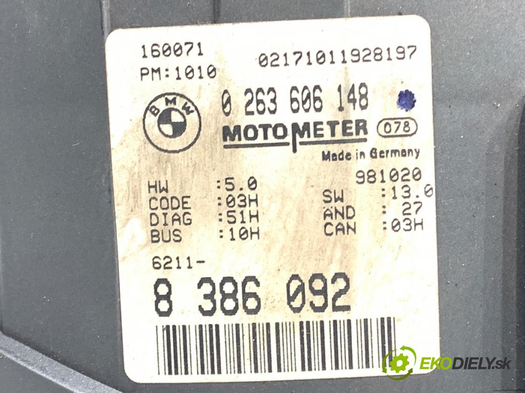 BMW E46 sedan 1998 87 kW 318 i 1895 Prístrojovka 8386092 (Prístrojová doska)