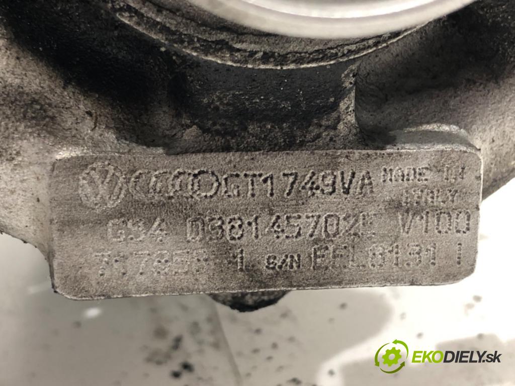 AUDI A4 B6 Avant (8E5) 2000 - 2005    1.9 TDI 96 kW [130 KM] olej napędowy 2001 - 2004  turbo 038145702E (Turbodúchadla (kompletní))