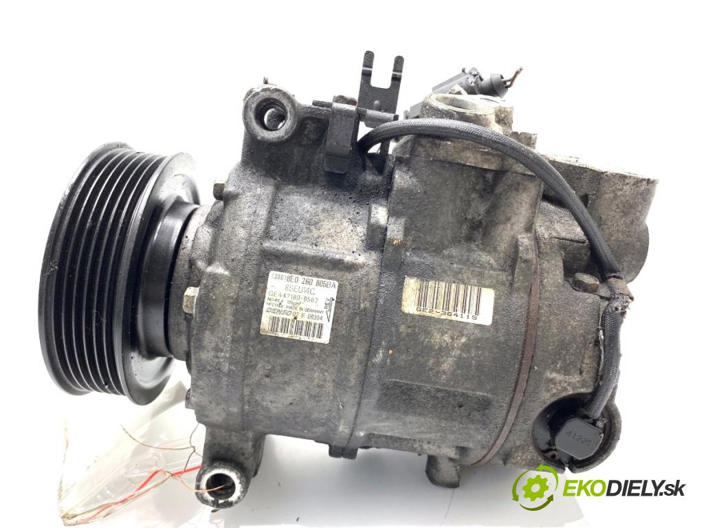 AUDI A4 B6 Kombi 2004 96 kW 1.9 TDI 1896 Kompresor klimatizácie 8E0260805BA (Kompresor klimatizácie)