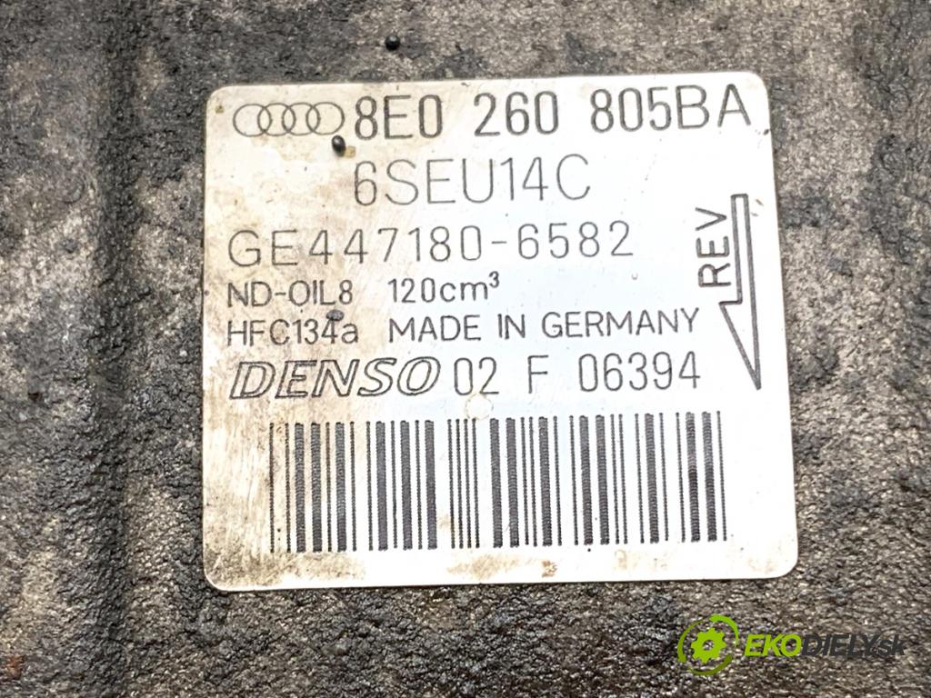 AUDI A4 B6 Kombi 2004 96 kW 1.9 TDI 1896 Kompresor klimatizácie 8E0260805BA (Kompresor klimatizácie)
