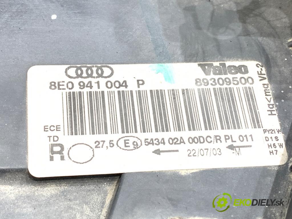 AUDI A4 B6 Kombi 2004 96 kW 1.9 TDI 1896 světlomet pravý přední část XENON 8E0941004P