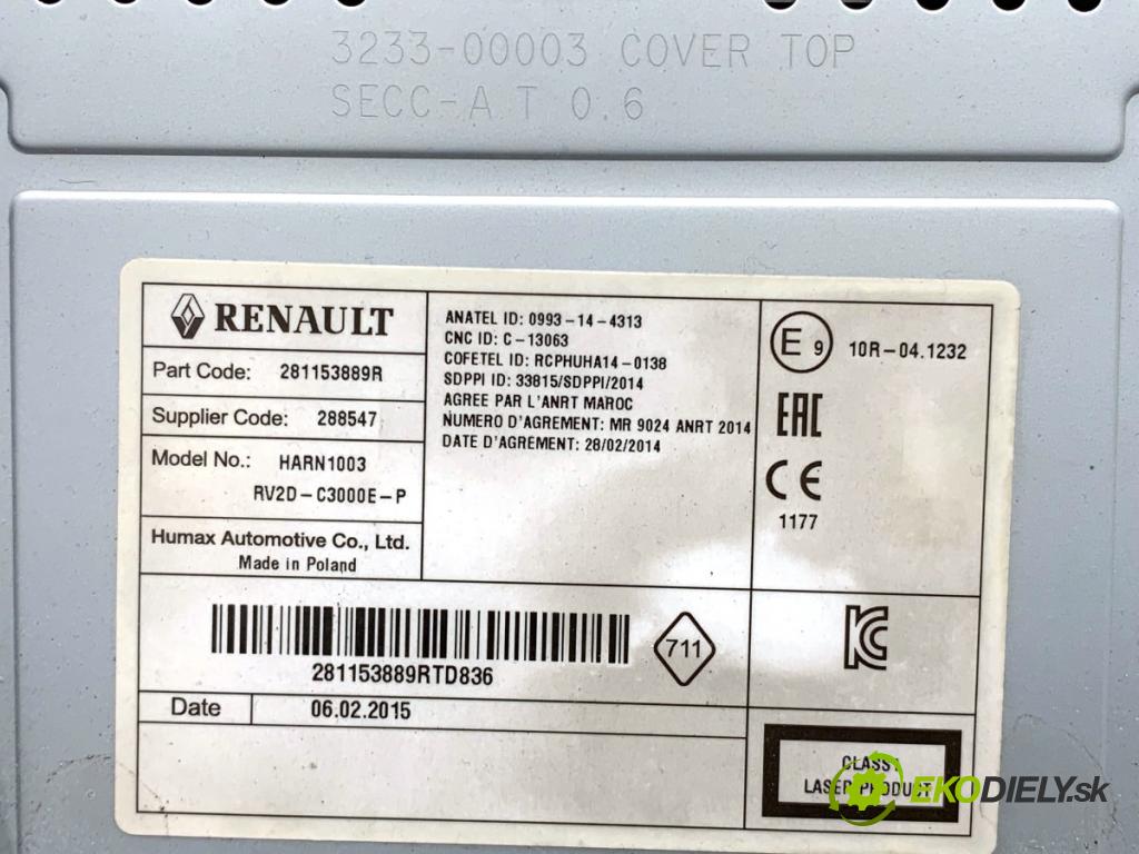 DACIA DUSTER SUV 2015 77 kW 1.6 16V 1598 RADIO  (Audio zariadenie)