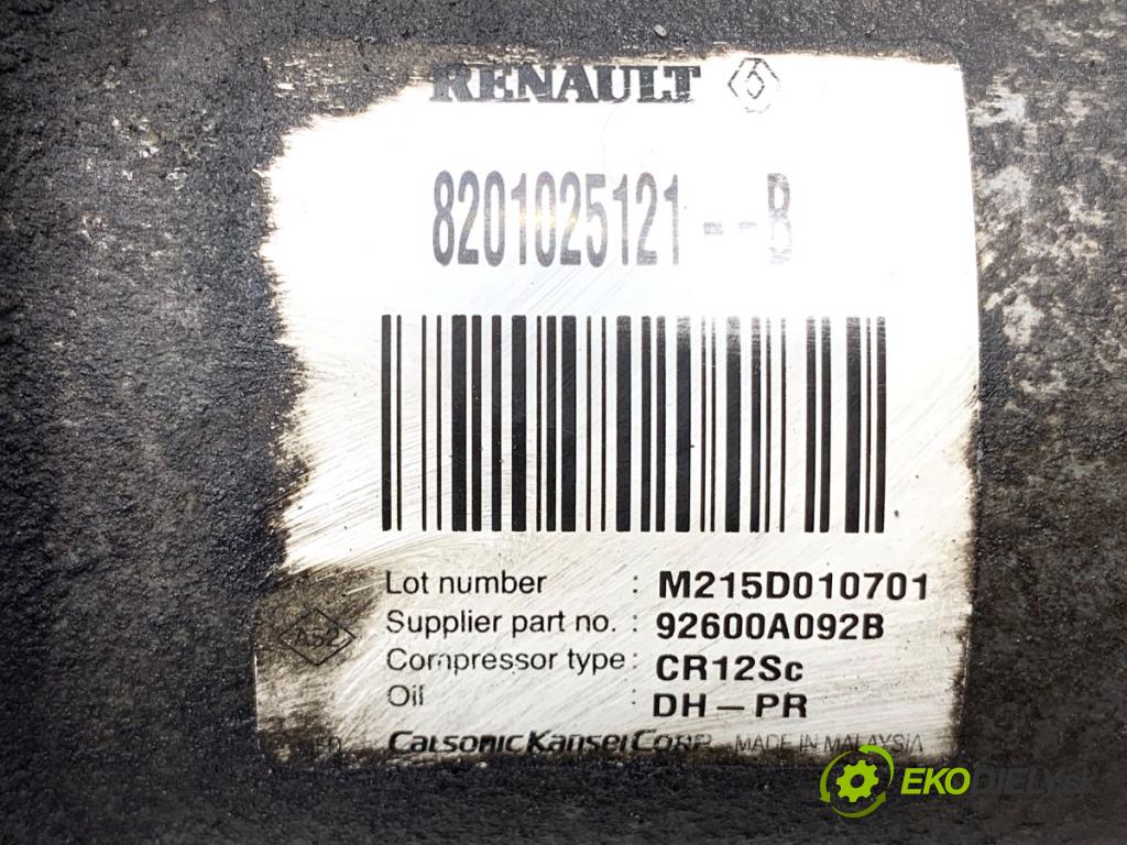 DACIA DUSTER SUV 2015 77 kW 1.6 16V 1598 Kompresor klimatizácie 8201025121B (Kompresor klimatizácie)