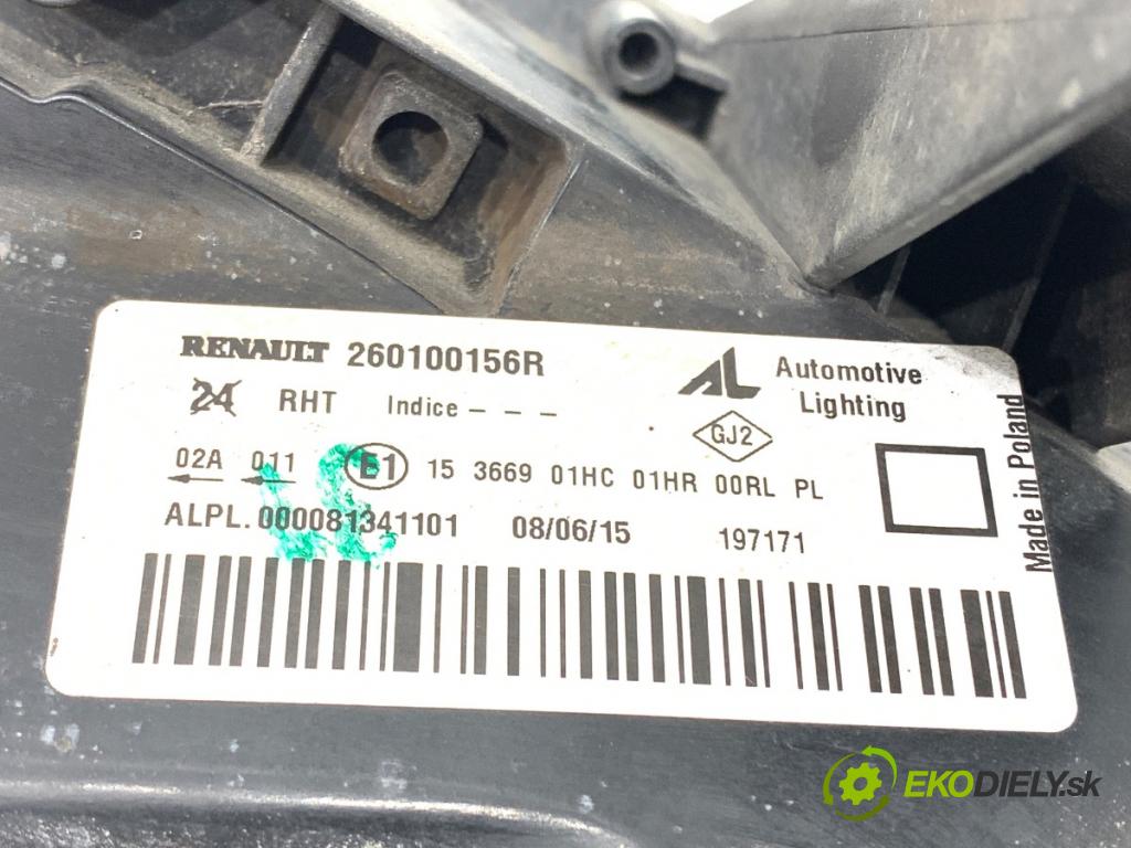 DACIA DUSTER SUV 2015 77 kW 1.6 16V 1598 světlomet pravý přední část 260100156R