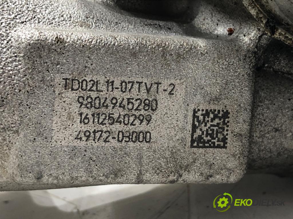 PEUGEOT 2008 I (CU_) 2013 - 2022    1.6 BlueHDi 100 73 kW [100 KM] olej napędowy 2015 - 2022  turbo 9804945280 (Turbodúchadla (kompletní))