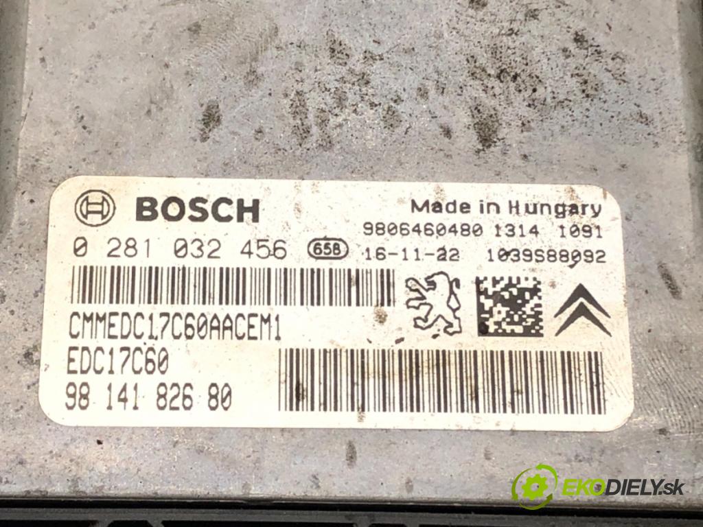 PEUGEOT 2008 I (CU_) 2013 - 2022    1.6 BlueHDi 100 73 kW [100 KM] olej napędowy 2015 - 2022  riadiaca jednotka Motor 9806460480 (Riadiaca jednotka)