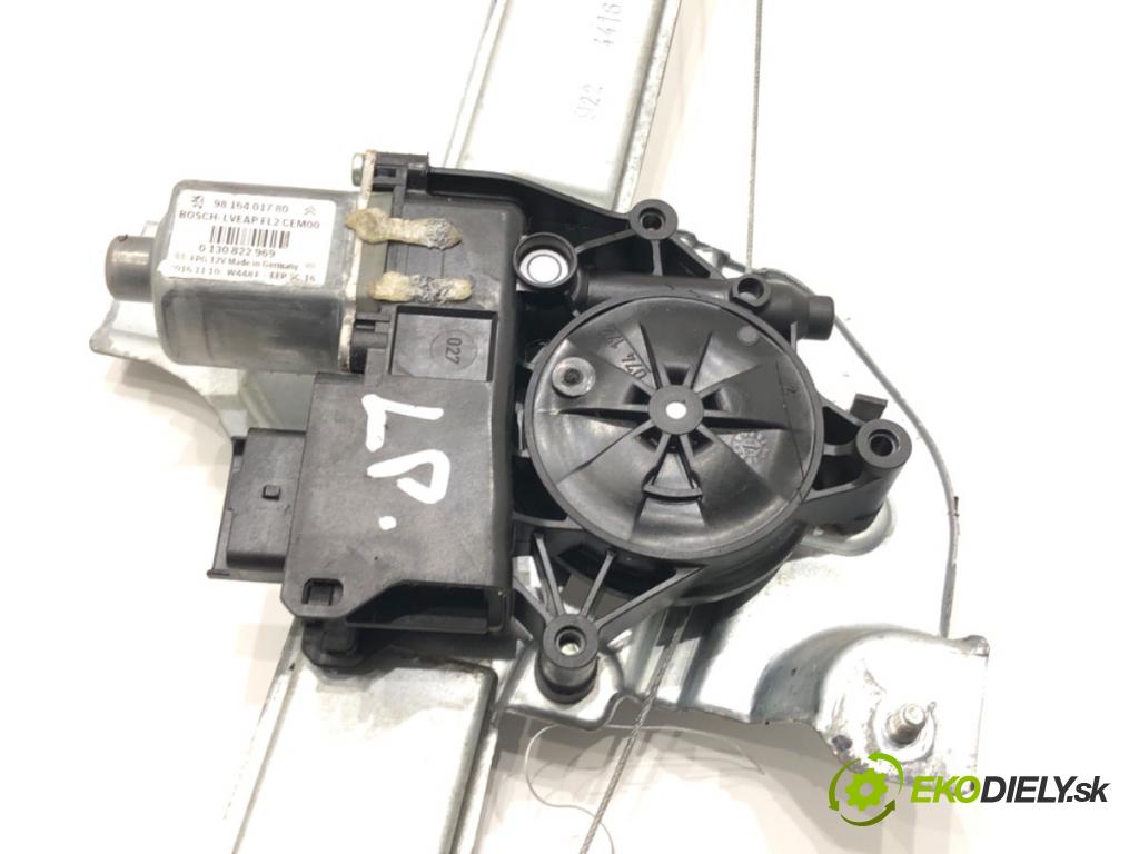 PEUGEOT 2008 I (CU_) 2013 - 2022    1.6 BlueHDi 100 73 kW [100 KM] olej napędowy 2015 - 2022  mechanismus okna levý přední část 9816401780