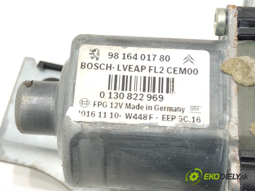 PEUGEOT 2008 I (CU_) 2013 - 2022    1.6 BlueHDi 100 73 kW [100 KM] olej napędowy 2015 - 2022  mechanismus okna levý přední část 9816401780