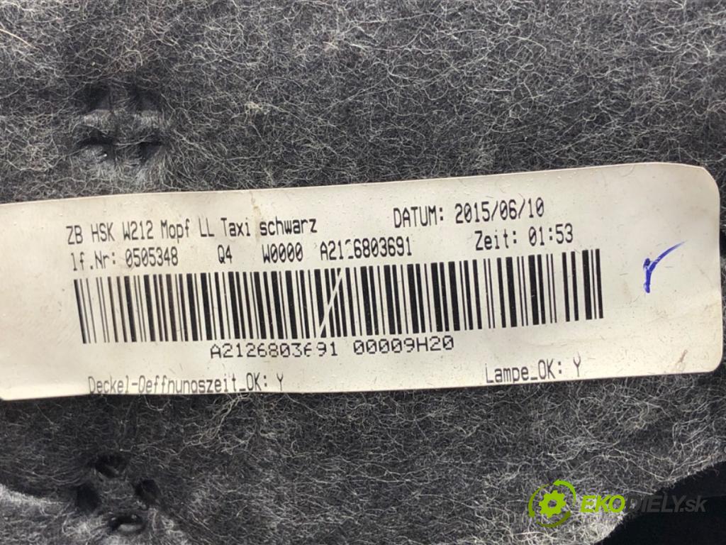 MERCEDES-BENZ S212 Kombi 2015 100 kW E 200 CDI / BlueTEC (212.205, 212.206) 2143 Priehradka, kastlík spolujazdca A2126803691 (Priehradka (kastlík))