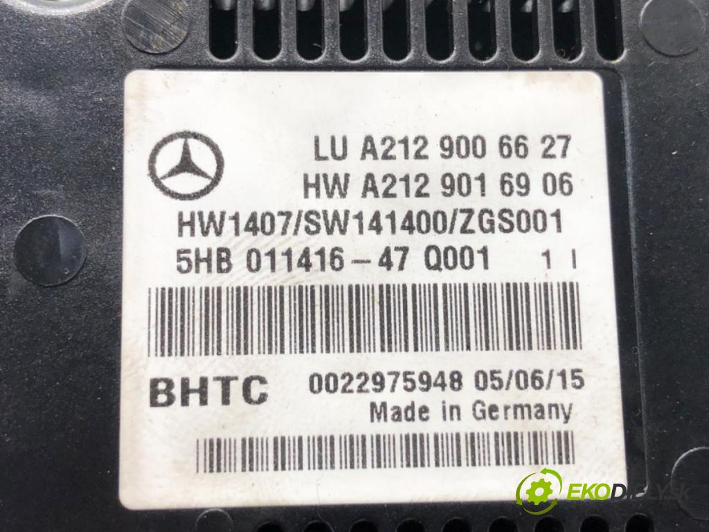 MERCEDES-BENZ KLASA E T-Model (S212) 2009 - 2016    E 200 CDI / BlueTEC (212.205, 212.206) 100 kW [136 KM] olej napędowy 2009 - 2016  Panel ovládania kúrenia A2129006627 (Prepínacie páčky pod volantom)