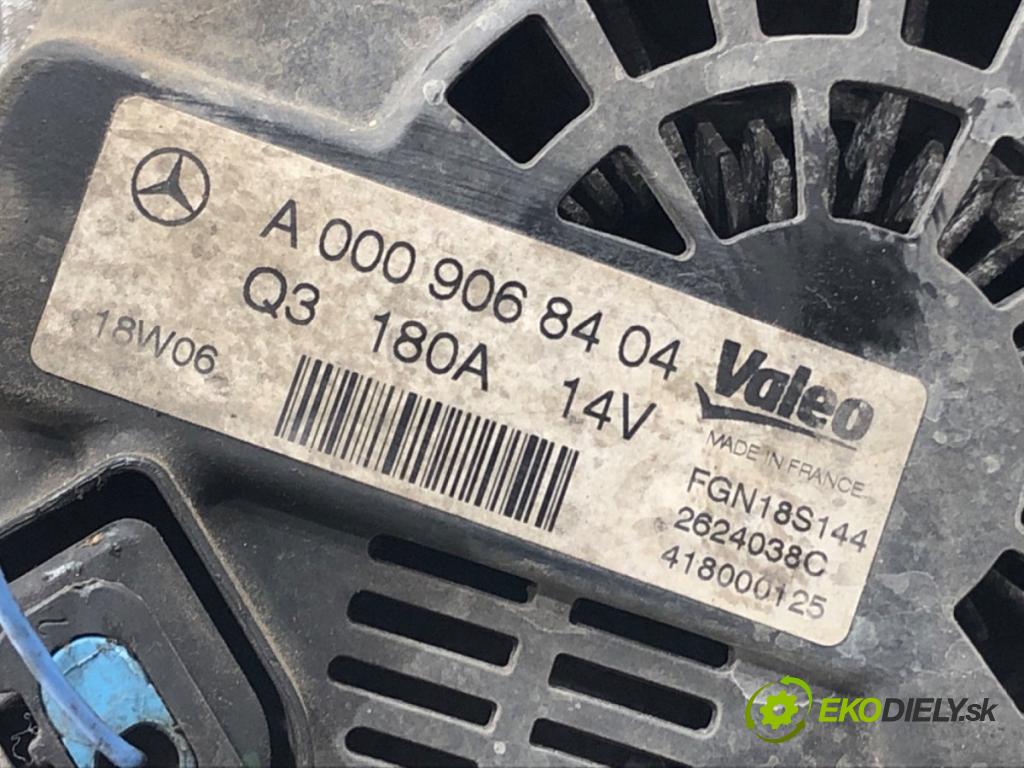 MERCEDES-BENZ S212 Kombi 2015 100 kW E 200 CDI / BlueTEC (212.205, 212.206) 2143 Alternátor A0009068404 (Alternátor)