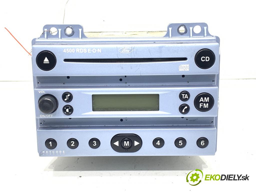 FORD FIESTA V (JH_, JD_) 2001 - 2014    1.4 TDCi 50 kW [68 KM] olej napędowy 2001 - 2008  RADIO 4S61-18C815-AB (Audio zariadenie)