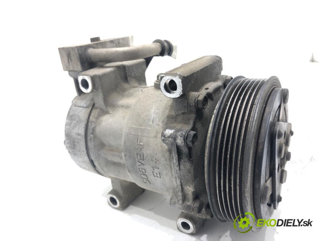 FORD FIESTA V (JH_, JD_) 2001 - 2014    1.4 TDCi 50 kW [68 KM] olej napędowy 2001 - 2008  Kompresor klimatizácie 2S6119D629AE (Kompresor klimatizácie)