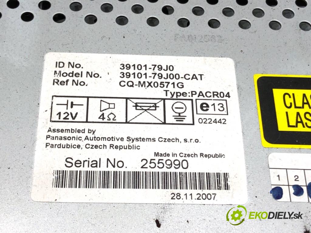 SUZUKI SX4 liftback 2008 79 kW 1.6 VVT (RW 416) 1586 RADIO CQ-MX0571G (Audio zařízení)