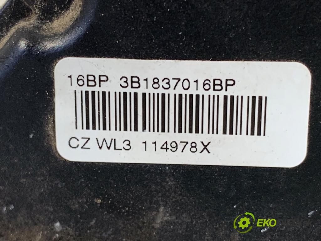 SKODA FABIA I (6Y2) 1999 - 2008    1.4 16V 55 kW [75 KM] benzyna 1999 - 2008  zámok dveře pravý přední část 3B1837016BP