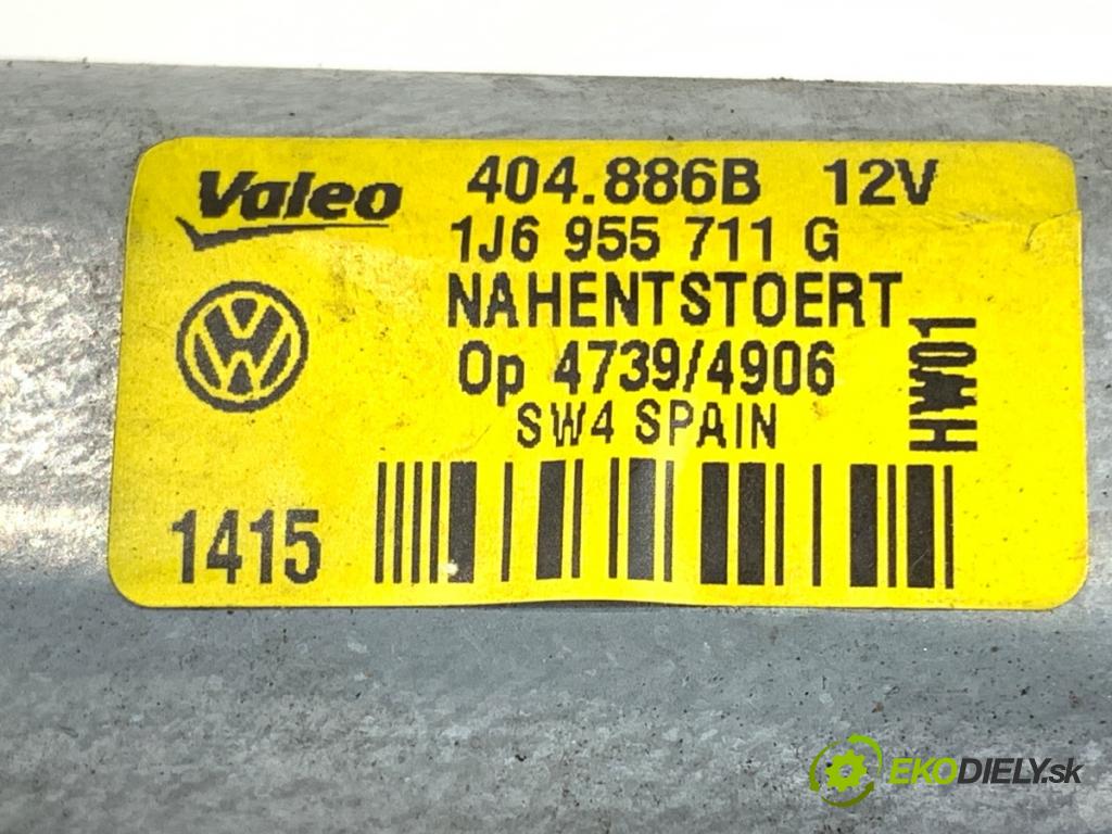 SKODA FABIA I (6Y2) 1999 - 2008    1.4 16V 55 kW [75 KM] benzyna 1999 - 2008  Motor stieračov zad 1J6955711G