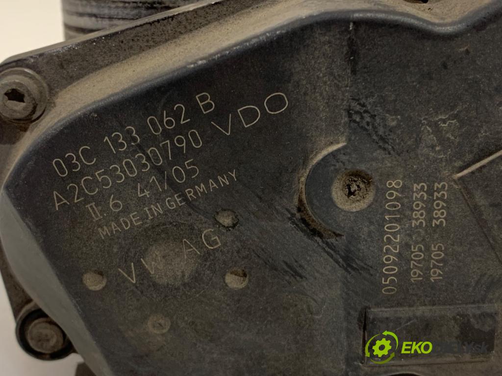 SKODA FABIA I (6Y2) 1999 - 2008    1.4 16V 55 kW [75 KM] benzyna 1999 - 2008  Škrtiaca klapka 03C133062B (Škrtiaca klapka)