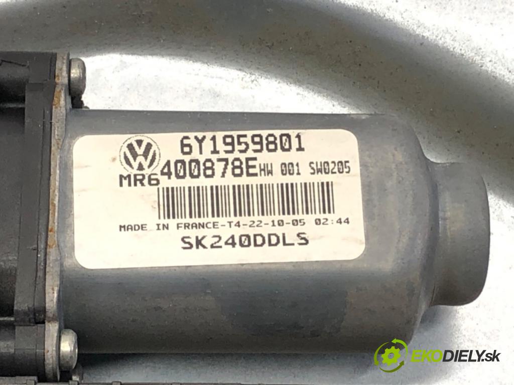 SKODA FABIA I (6Y2) 1999 - 2008    1.4 16V 55 kW [75 KM] benzyna 1999 - 2008  mechanismus okna levý přední část 6Y1959801
