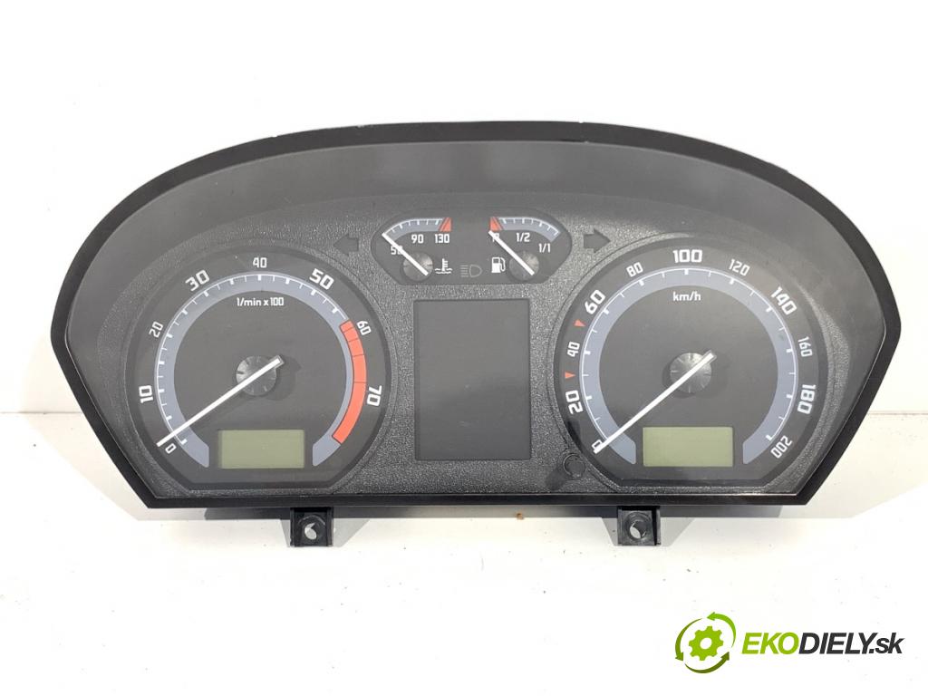 SKODA FABIA I (6Y2) 1999 - 2008    1.4 16V 55 kW [75 KM] benzyna 1999 - 2008  Prístrojovka 6Y0920881L (Prístrojová doska, displej)