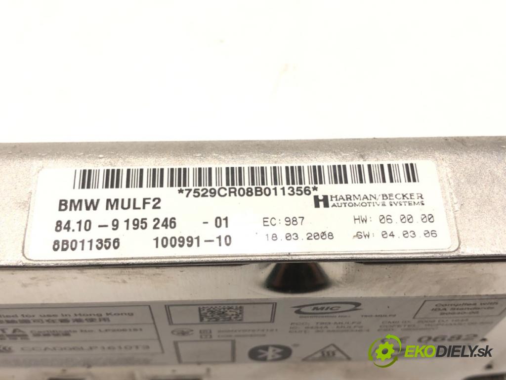 BMW 1 (E87) 2003 - 2013    118 d 105 kW [143 KM] olej napędowy 2007 - 2011  Modul BLUETOOTH 9195246 (Riadiaca jednotka ostatné)